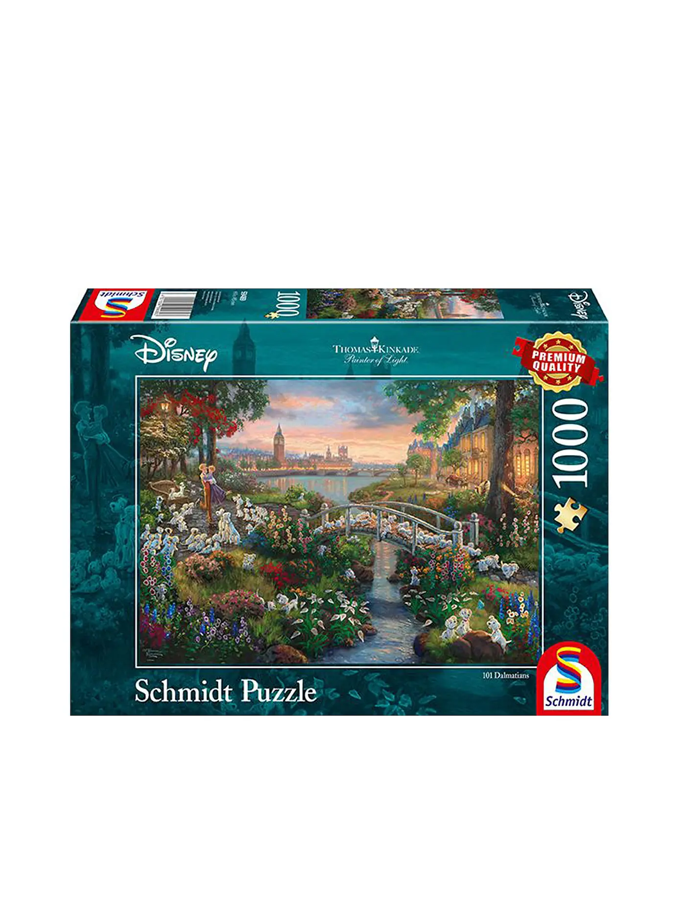 SCHMIDT-SPIELE | Puzzle - Thomas Kinkade Studios: Painter of Light - Disney 101 Dalmatiner 1000 Teile | 
